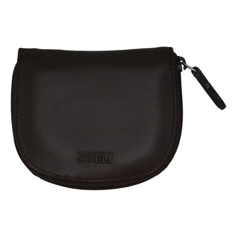 Featured product image of ferre-mens-leather-wallet-womens-small-pocket-purse-brown-zip