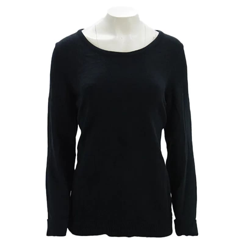Featured product image of tommy-hilfiger-womens-sweatshirts-round-neck-jumpers-black