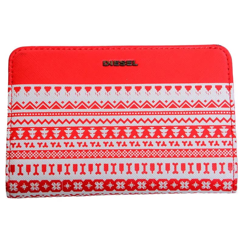 Featured product image of diesel-womens-wallet-genuine-leather-red