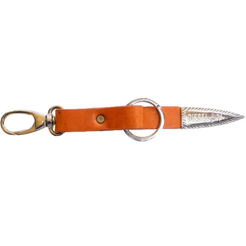 Featured product image of diesel-aseon-mens-keyring-metal-holder-brown-key-holder