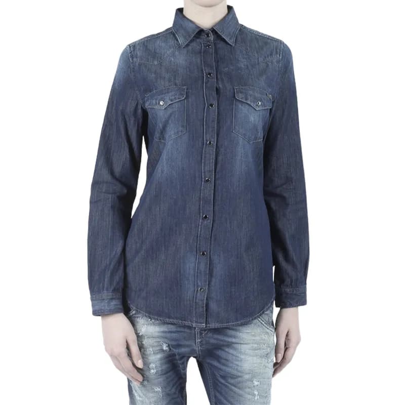Featured product image of diesel-de-pratt-womens-casual-denim-shirt