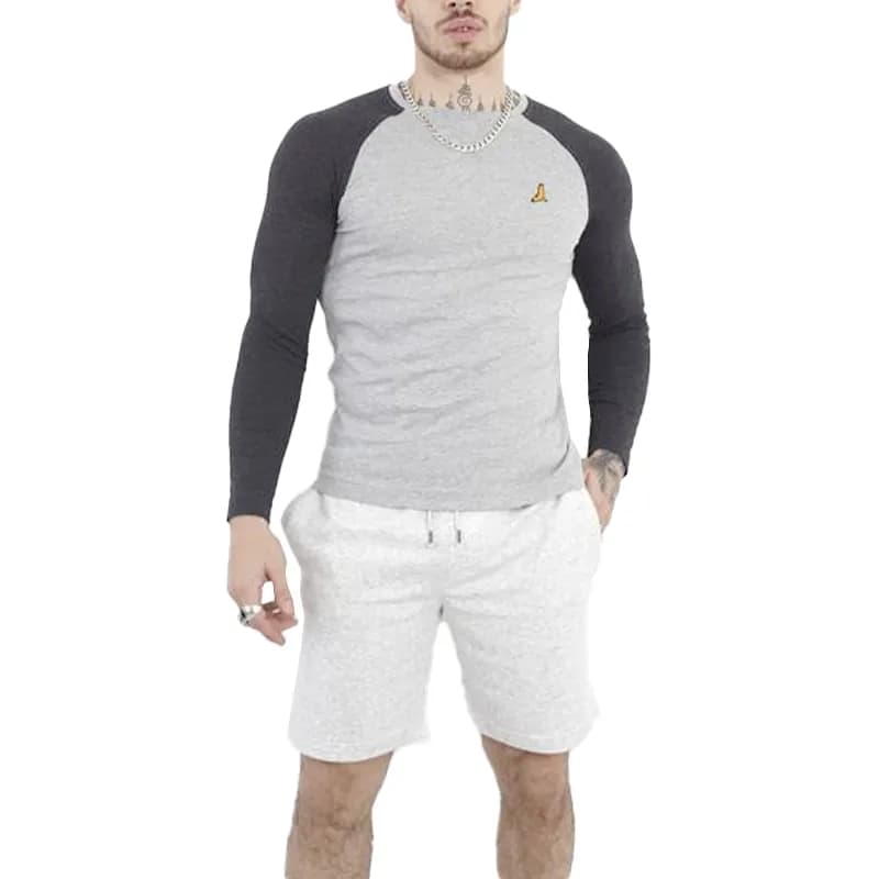 Featured product image of brave-soul-mens-long-sleeve-t-shirts-tee-new-grey-and-dark-charcoal