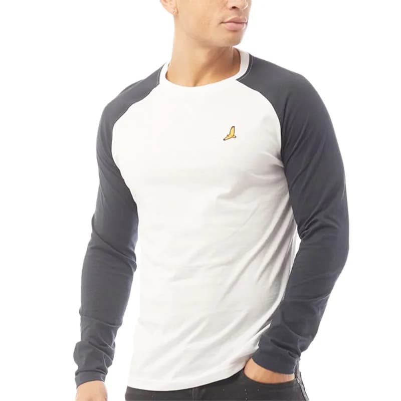Featured product image of brave-soul-mens-long-sleeve-t-shirts-tee-new-grey-and-navy