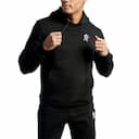 Featured image of gym king mens fleece jogger black embroidered logo