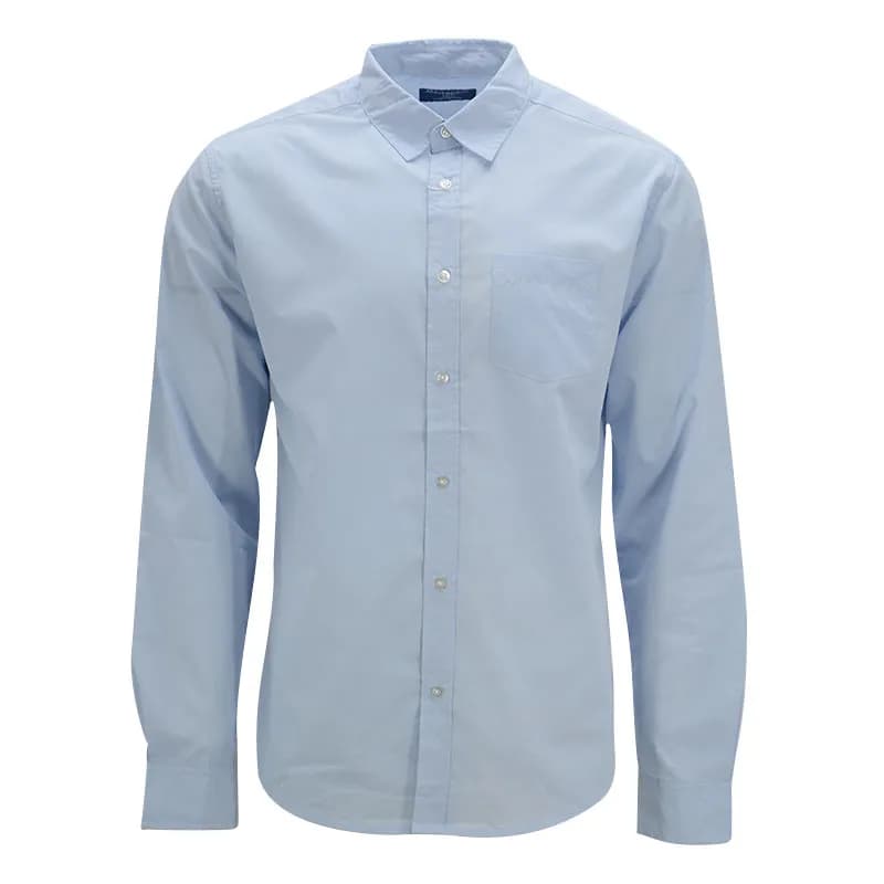 Featured product image of mens-plain-shirts-long-sleeve-button-collar-casual-formal-office