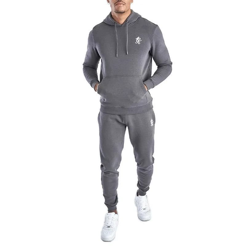 Featured product image of gym-king-mens-full-tracksuits-pullover-hoodie-gym-sweatshirt-joggers-dark-grey