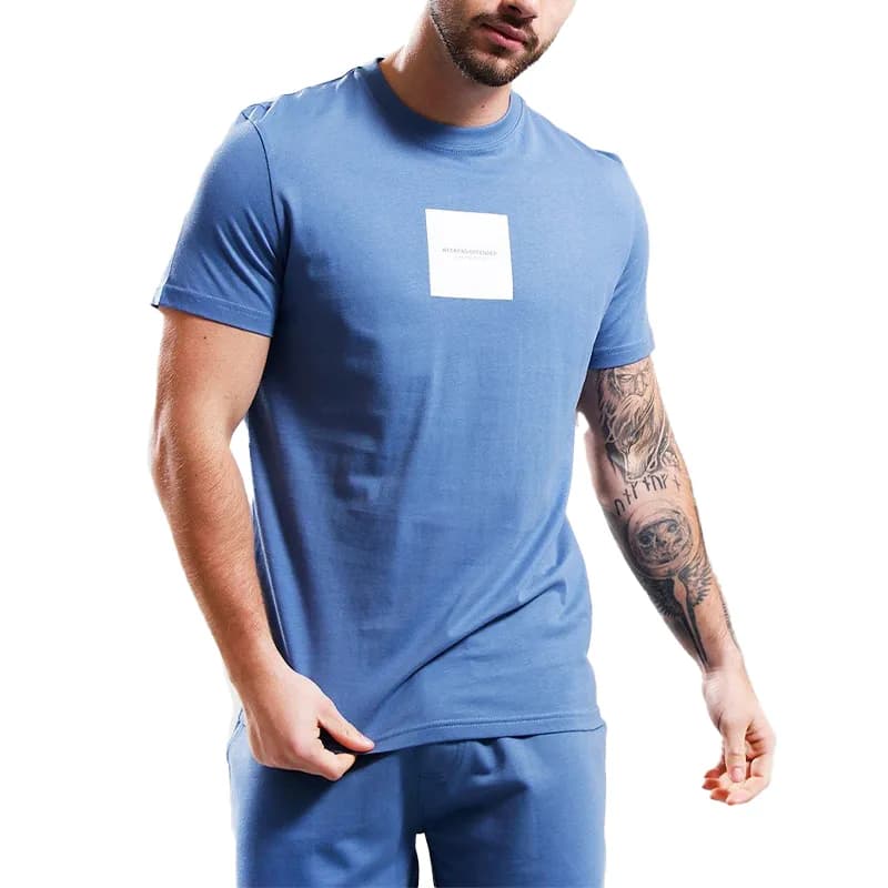 Featured product image of weekend-offender-mens-t-shirts-tagua-cotton-tee-circus-blue-white