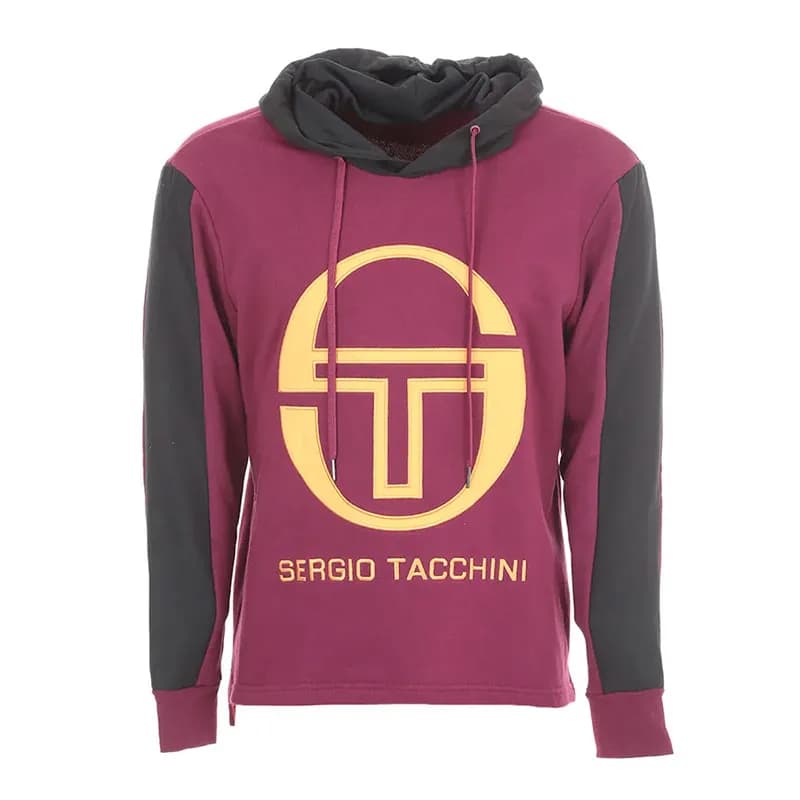 Featured product image of sergio-tacchini-37665-mens-pullover-hoodie-maroon