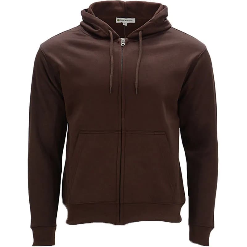 Featured product image of bakaruda-mens-hoodie-full-zip-gym-top-brown