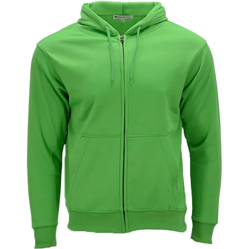 Featured product image of bakaruda-mens-hoodie-full-zip-gym-top-lime-green