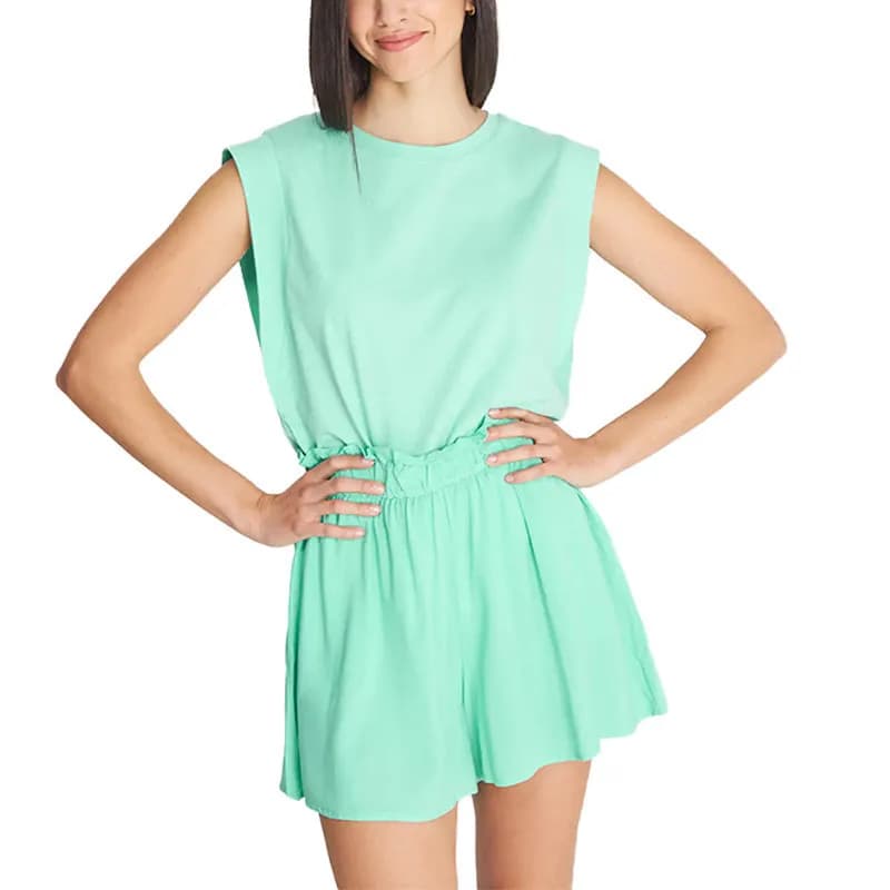 Featured product image of terranova-womens-t-shirt-sleeveless-crew-neck-mint-green