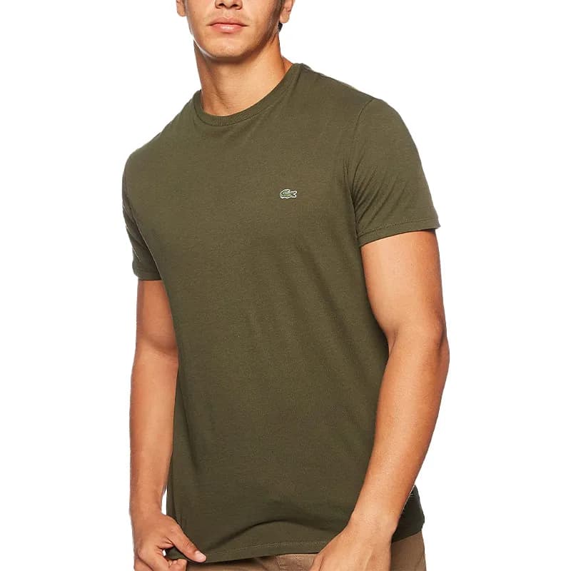 Featured product image of lacoste-th6709-mens-t-shirts-olive
