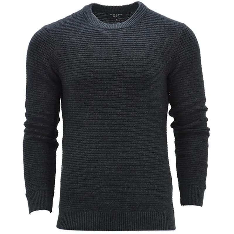 Featured product image of new-look-mens-jumpers-crew-neck-regular-fit-charcoal-black