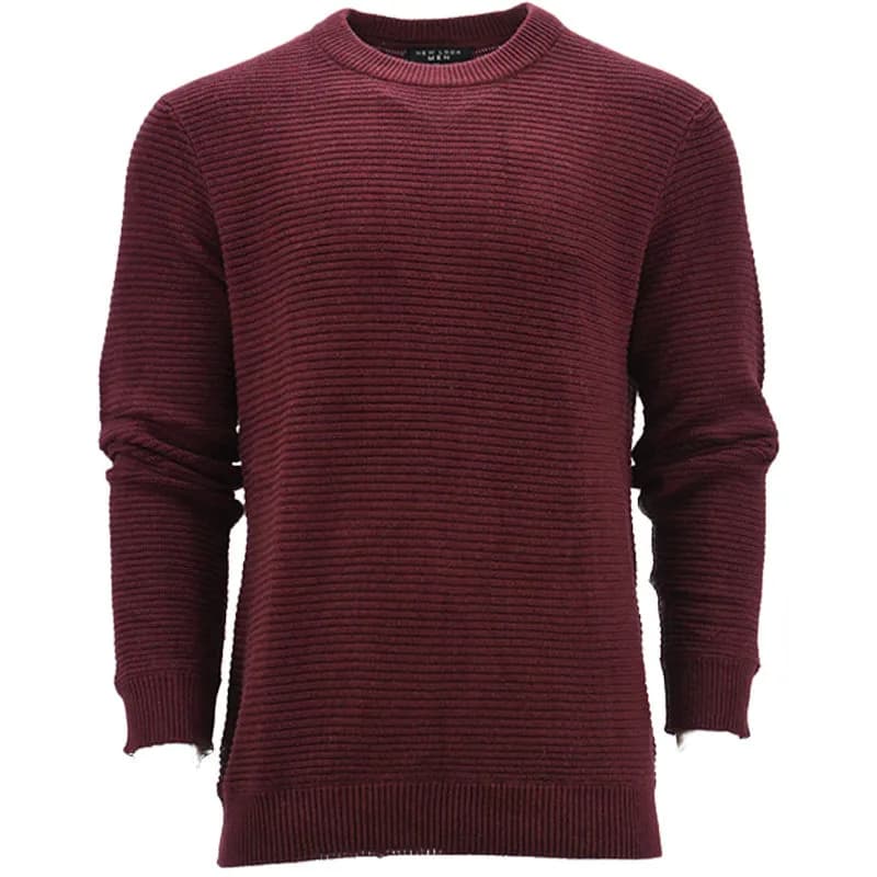 Featured product image of new-look-mens-jumpers-crew-neck-regular-fit-maroon