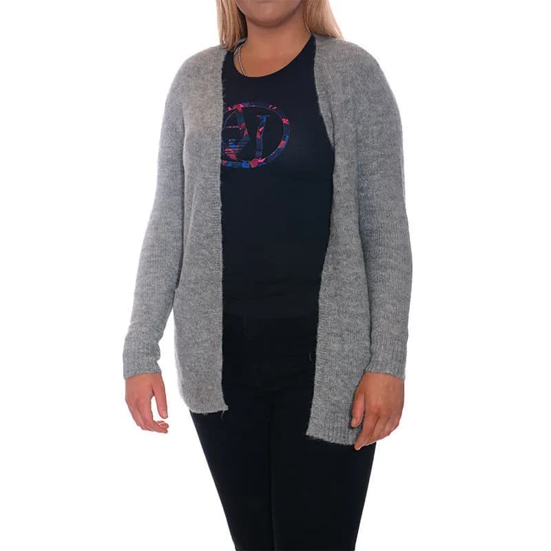 Featured product image of amisu-womens-open-cardigan-casual-pocket-long-sleeve-grey-melange