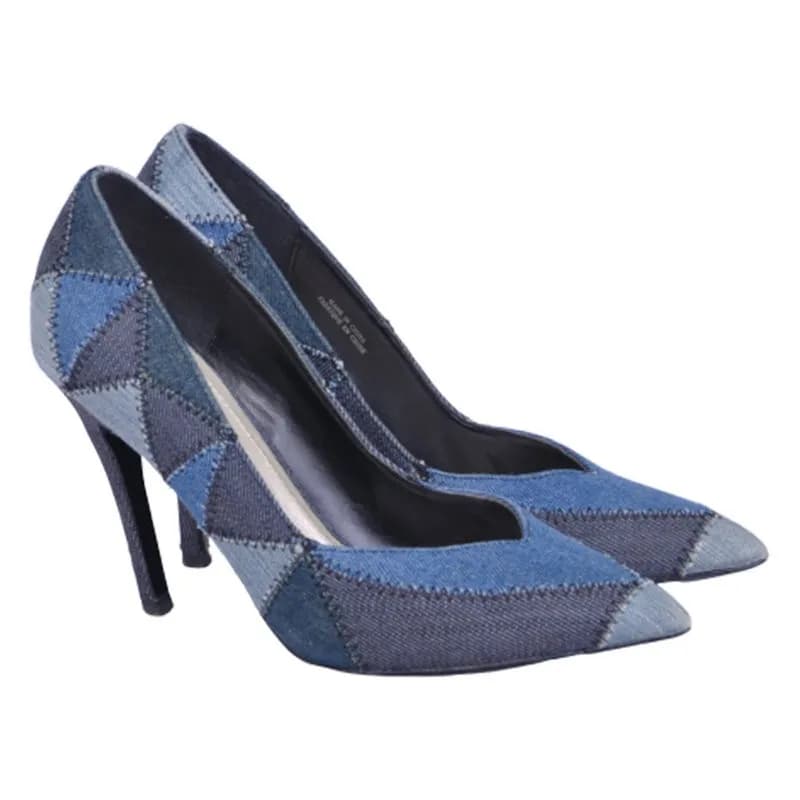 Featured product image of diesel-offbeat-d-yvas-womens-high-heels-shoes-denim-slip-on-pump-shoes-rrp-170