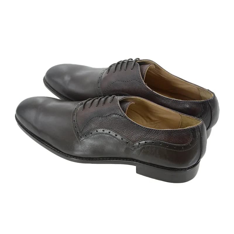 Featured product image of ninety9-steps-4050-mens-lace-up-party-wedding-leather-shoes-brown