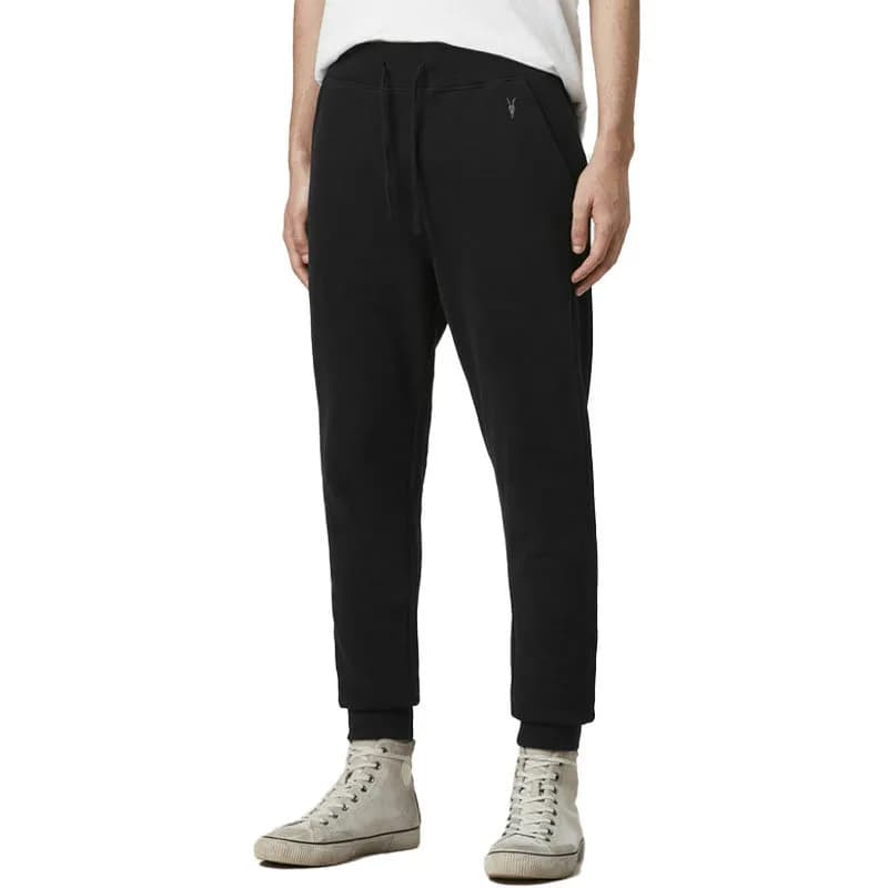 Featured product image of all-saints-mens-joggers-cotton-trousers-fleece-bottom-black