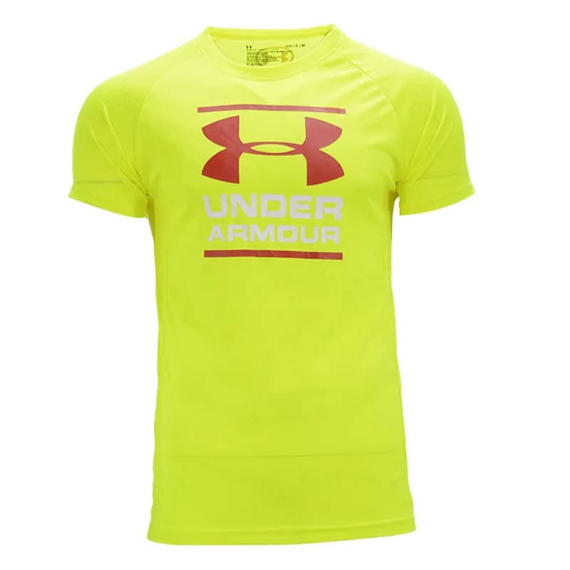 Featured product image of under-armour-dri-fit-mens-t-shirts-short-sleeve-neon-lime-green