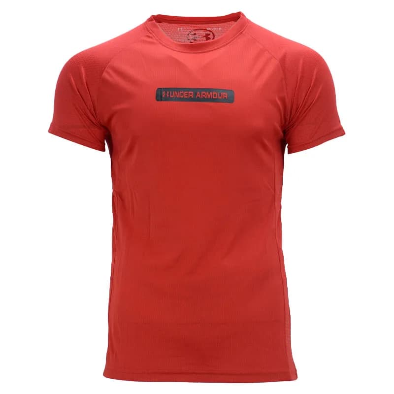 Featured product image of under-armour-dri-fit-mens-t-shirts-short-sleeve-red-and-black