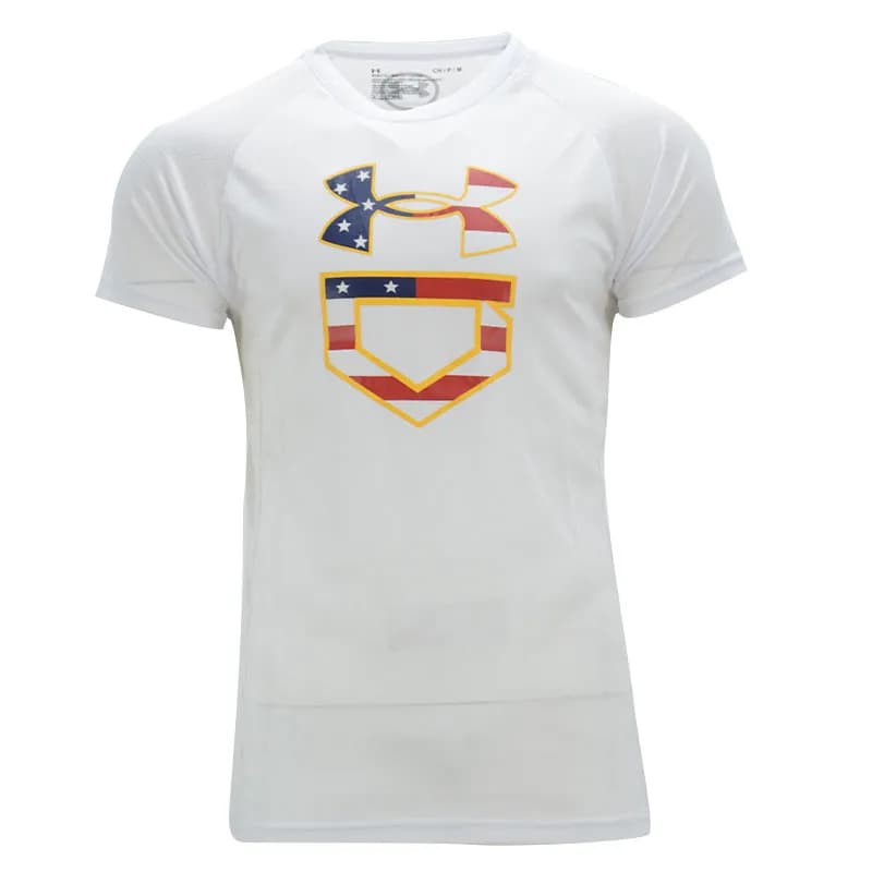 Featured product image of under-armour-dri-fit-mens-t-shirts-short-sleeve-white-logo