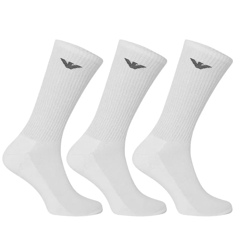 Featured product image of emporio-armani-cc300-mens-crew-socks-3-pack-white