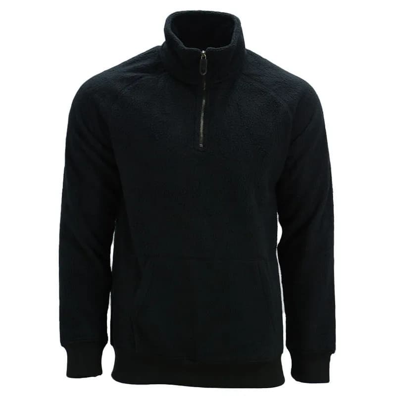 Featured product image of mens-fleece-jacket-half-zip-pullover-jumpers-long-sleeve-top