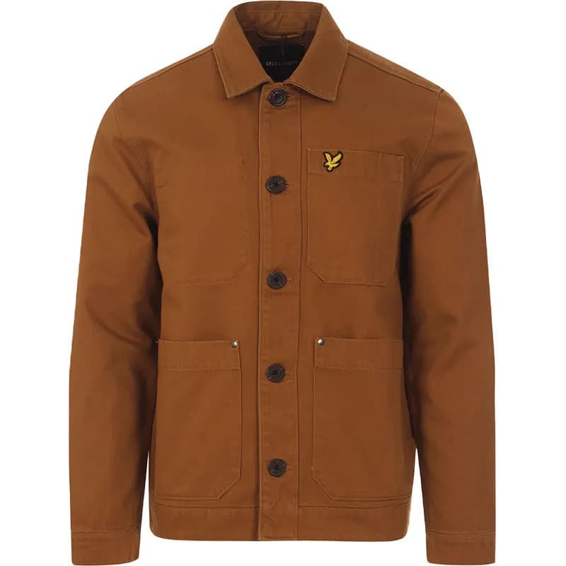 Featured product image of lyle-and-scott-jk1414vs-mens-retro-military-jacket-brown