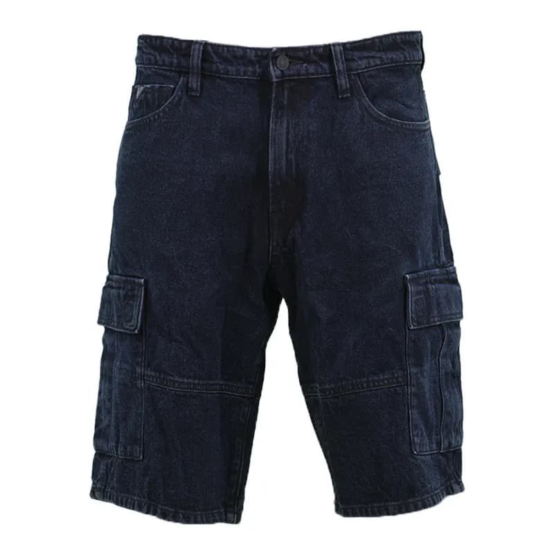 Featured product image of guess-mens-cargo-shorts-casual-summer-beach-slim-fit-cotton-denim-shorts-blue