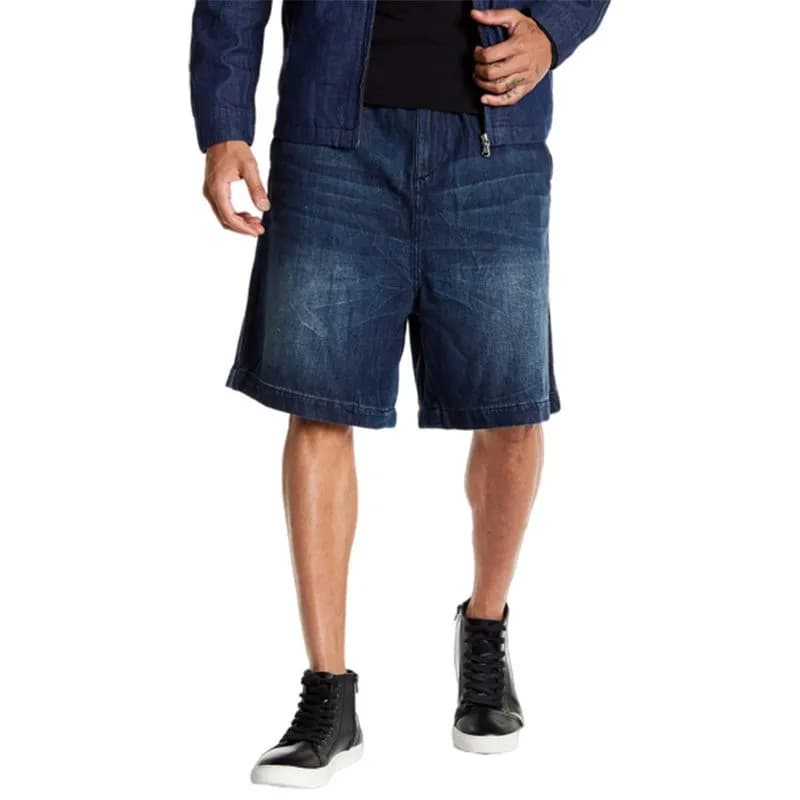 Featured product image of diesel-d-bagley-0namb-mens-denim-shorts-loose-fit-blue-casual-summer-beachwear