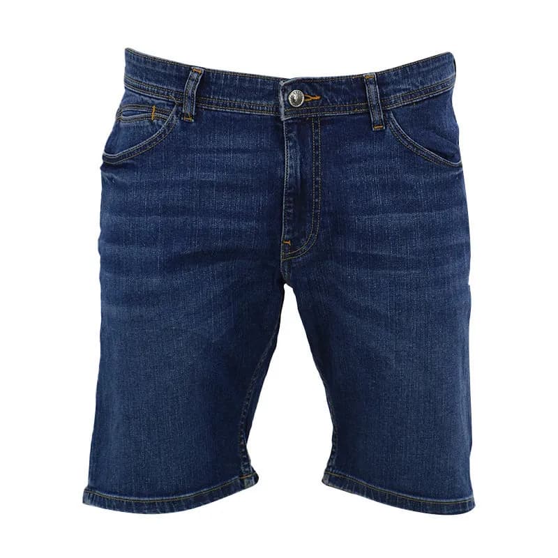 Featured product image of harmont-and-blaine-mens-denim-shorts-slim-fit-plain-cotton-light-blue