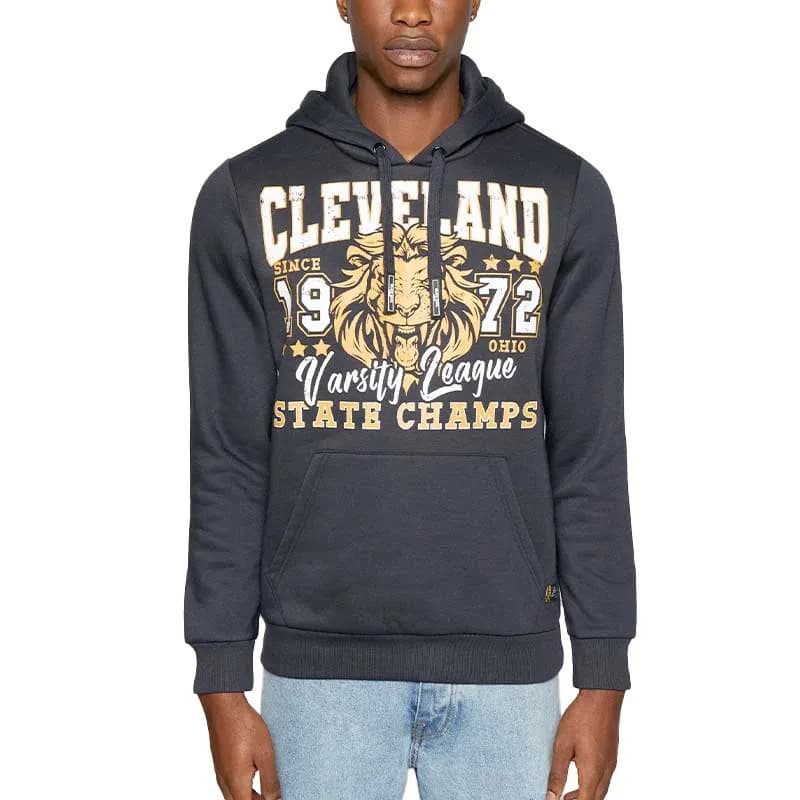 Featured product image of brave-soul-mens-hoodie-pullover-hoody-jumper-navy