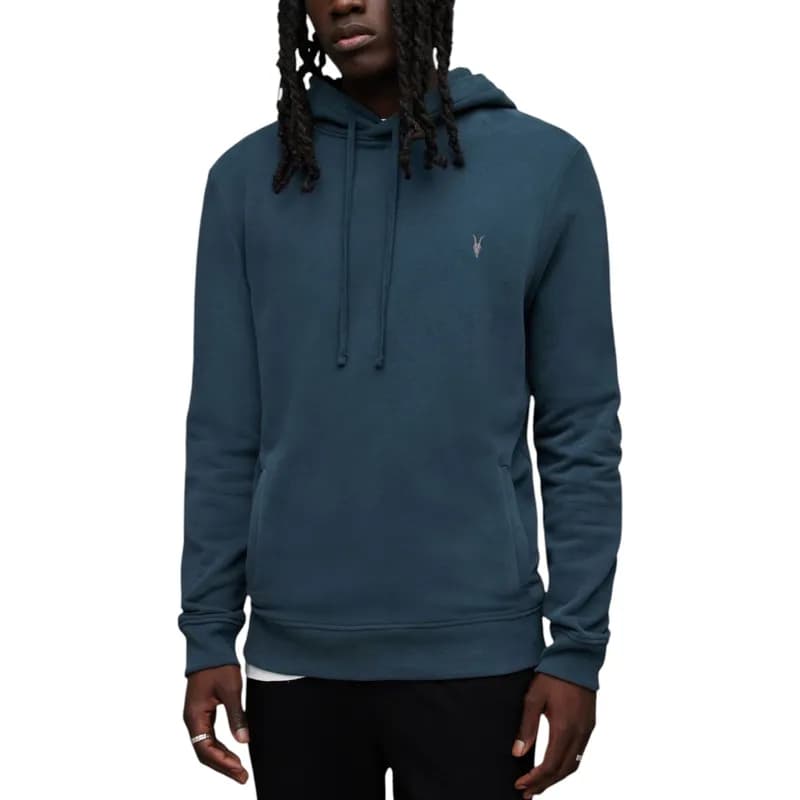 Featured product image of all-saints-raven-oth-mens-hoodies-pullover-jumper-teal-blue