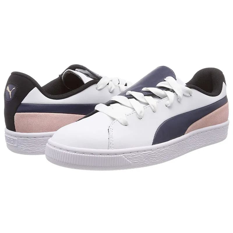 Featured product image of puma-womens-trainers-leather-lace-up-sneakers-dress-blues