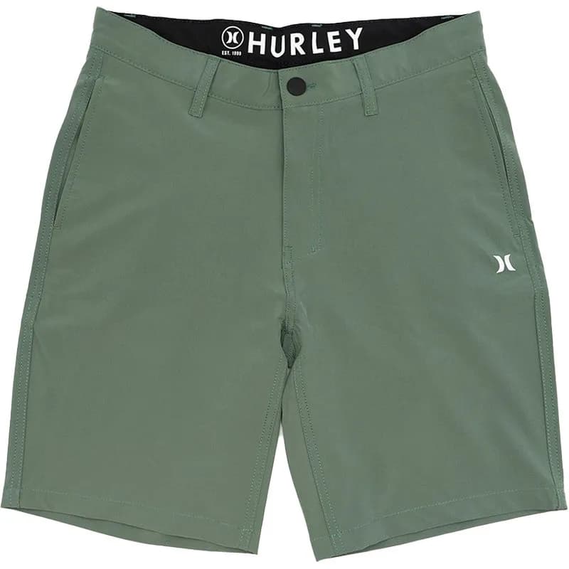 Featured product image of hurley-mens-chino-shorts-polyester-regular-fit-light-green