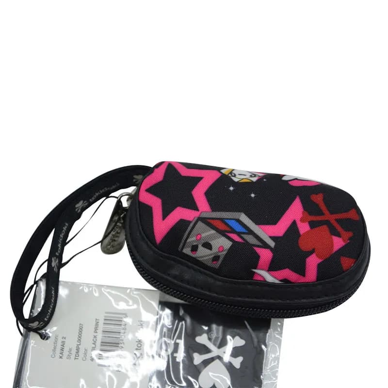 Featured product image of tokidoki-kids-coin-purse-travel-girls-make-up-bag-black