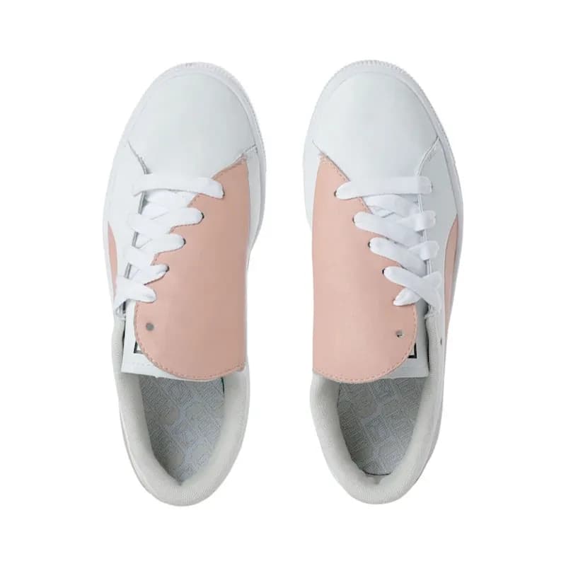 Featured product image of puma-womens-trainers-leather-lace-up-sneakers-peach-beige