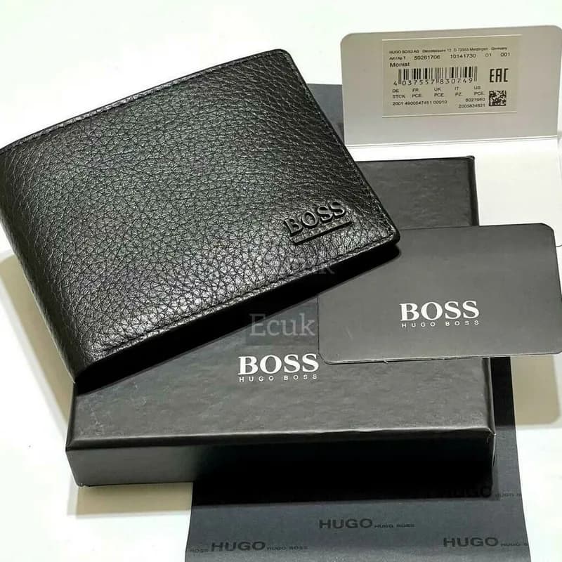 Featured product image of hugo-boss-50261706-monist-mens-leather-bifold-wallet-black