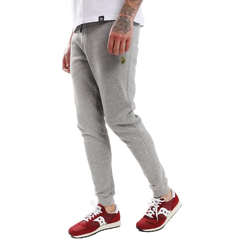 Featured product image of luke-sport-mens-joggers-plain-fleece-cotton-trousers-grey