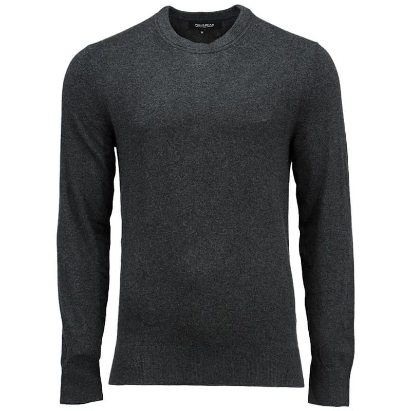 Featured product image of pull-and-bear-mens-sweatshirts-long-sleeve-jumpers-charcoal-grey