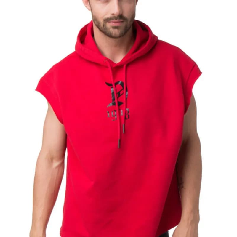 Featured product image of diesel-s-drive-gr-qa-mens-sweatshirt-pullover-sleeveless-hoodie-red