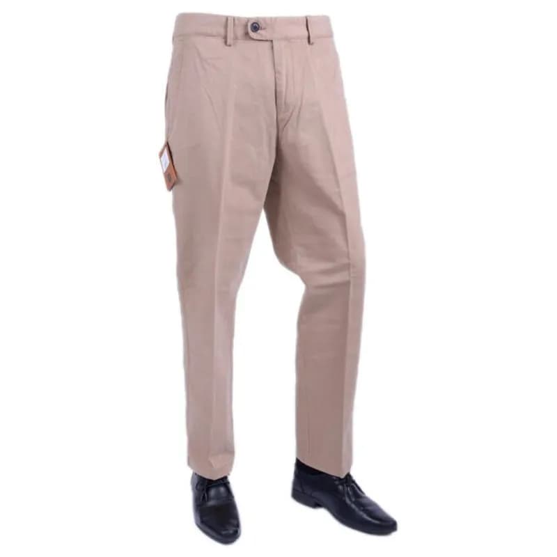 Featured product image of farah-classic-fabs5088-mens-trousers-flat-straight-cotton-beige
