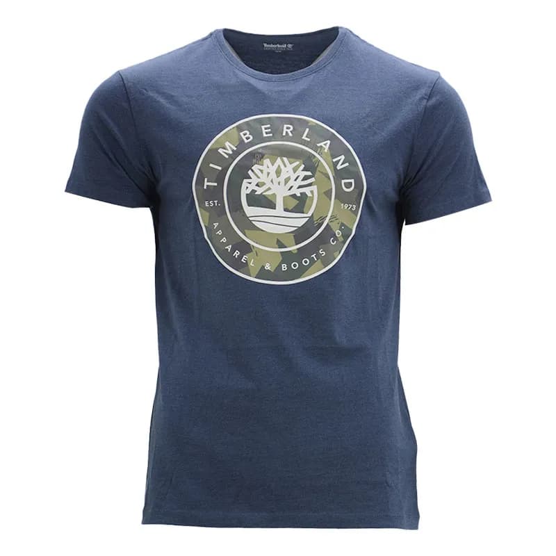 Featured product image of timberland-tb0a1o1z-mens-printed-t-shirts-crew-neck-short-sleeve-navy