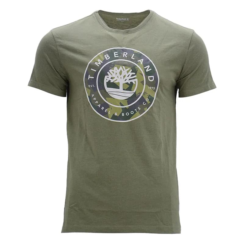 Featured product image of timberland-tb0a1o1z-mens-printed-t-shirts-crew-neck-short-sleeve-olive