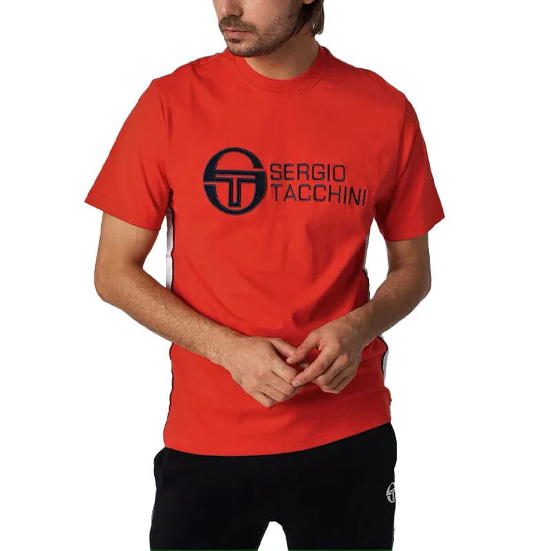 Featured product image of sergio-tacchini-38260-mens-short-sleeve-t-shirts-regular-fit-red