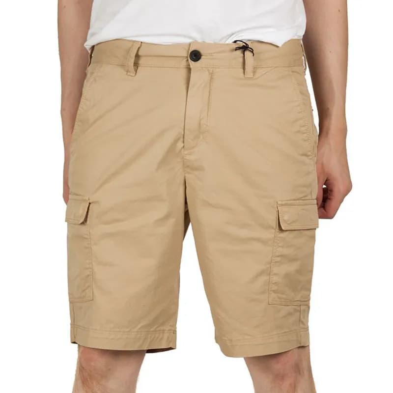Featured product image of lyle-and-scott-sh1206v-mens-cargo-shorts-cotton-knee-half-pants-beige