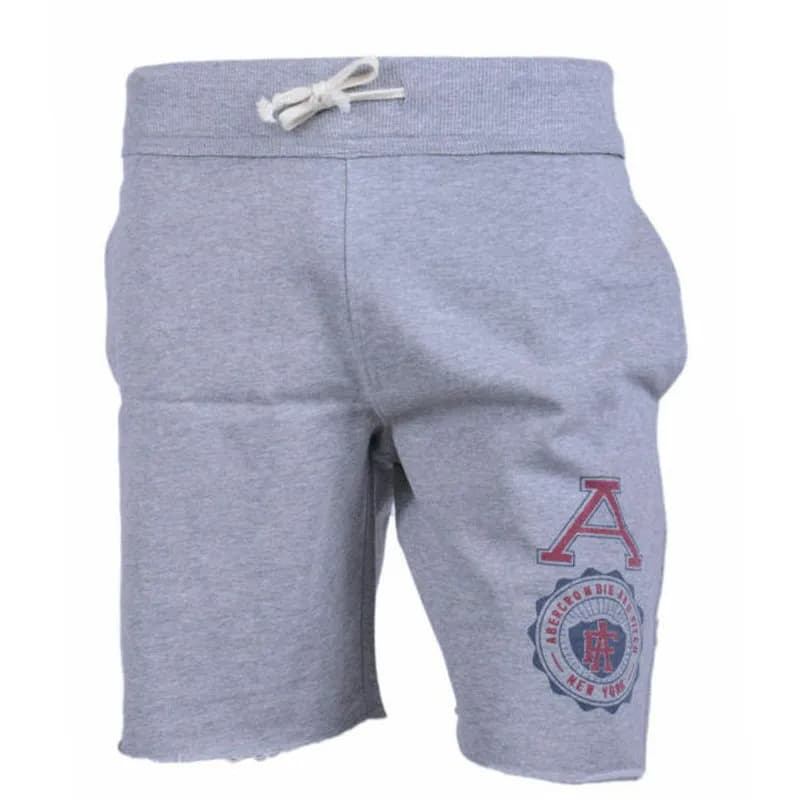 Abercrombie & Fitch Mens Fleece Shorts Grey - Top Brand