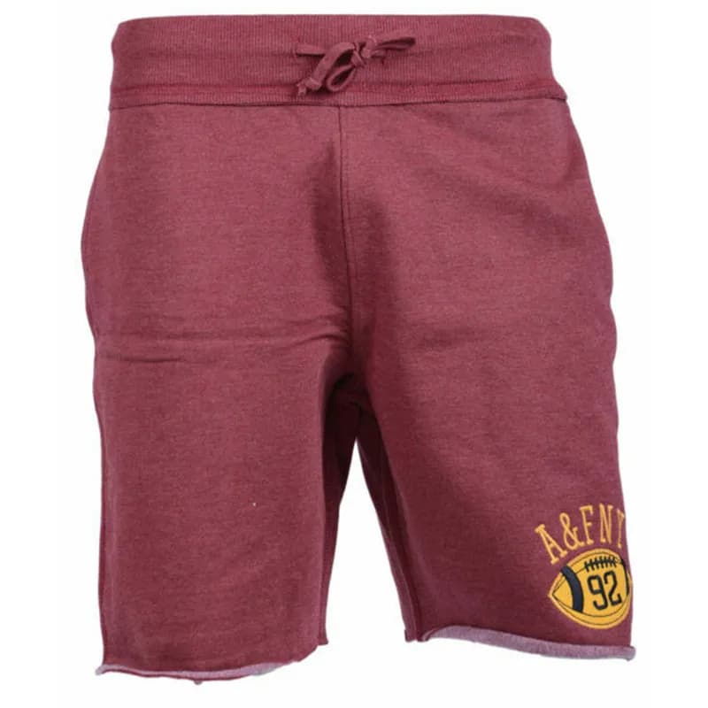 Featured product image of abercrombie-and-fitch-mens-fleece-shorts-maroon