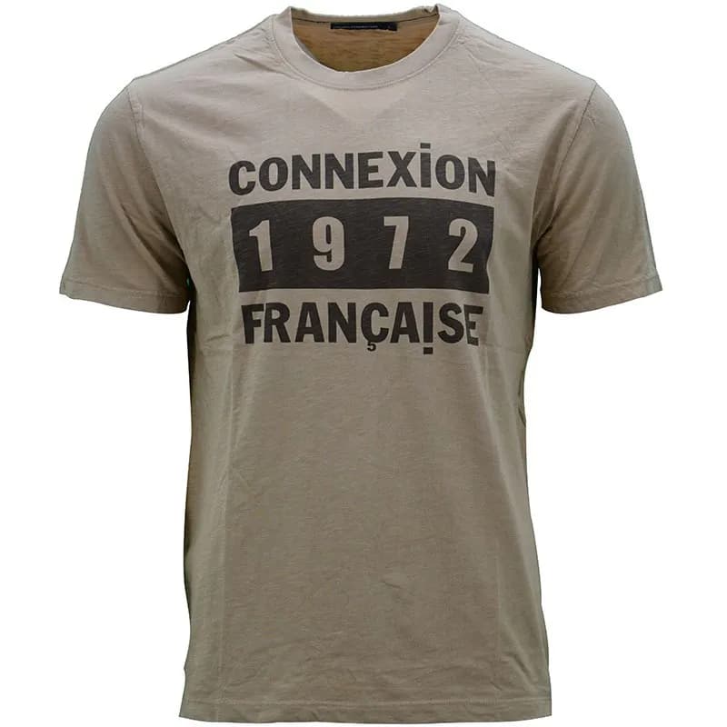 Featured product image of french-connection-mens-t-shirts-printed-cotton-beige-connexion