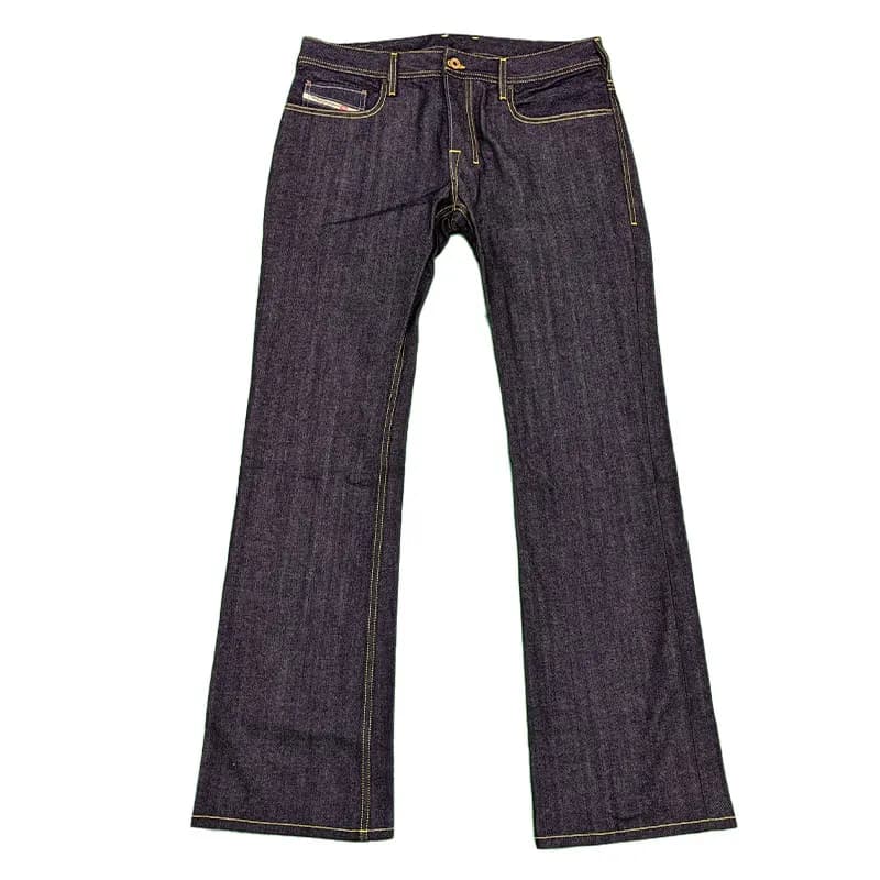 Featured product image of diesel-rn93243-mens-denim-jeans-straight-leg-dark-blue